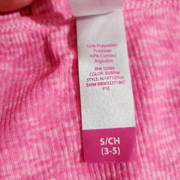 Y2K Woman's Pink Burnout 3/4 Sleeve Top Size Small Stretchy - Picture 10 of 10